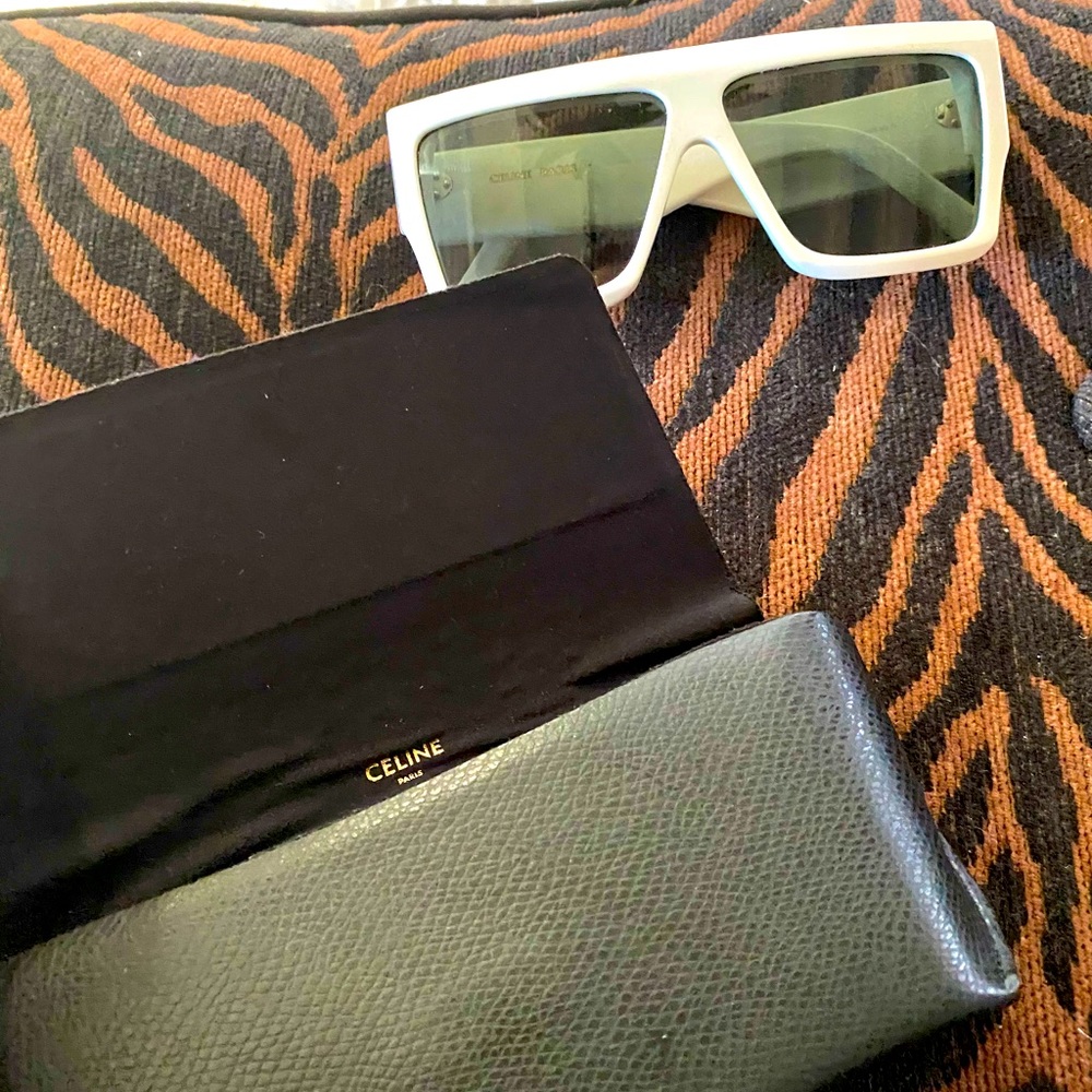 Celine New never worn sunglasses in white